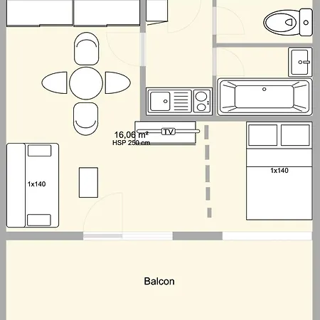 Les Saisies 4 Personnes Avec Balcon - Fr-1-594-332 Appartement